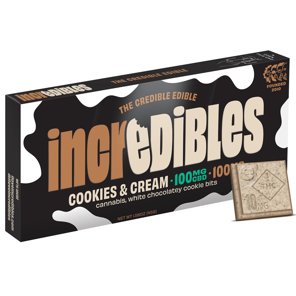 1:1 Cookies & Cream [10pk] (100mg CBD/100mg THC)