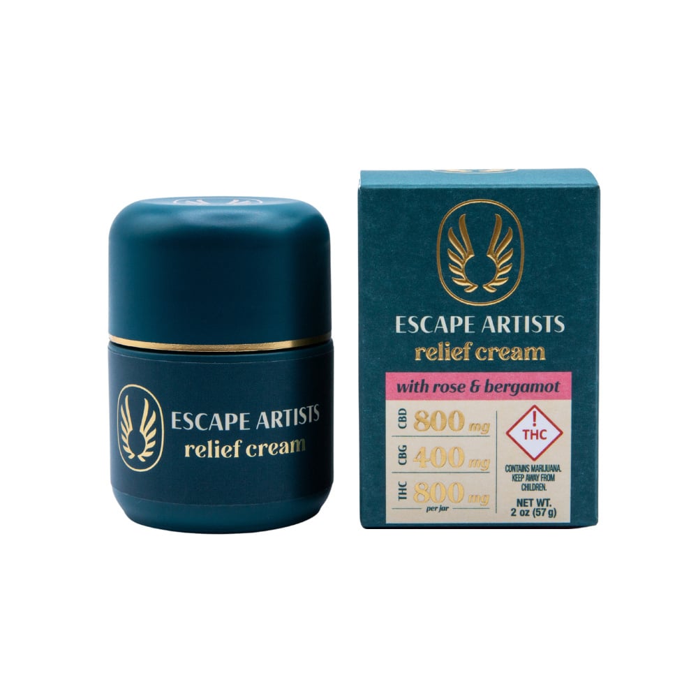 2:1:2 Relief Cream - Rose & Bergamot [2oz] (800mg CBD/400mg CBG /800mg THC)