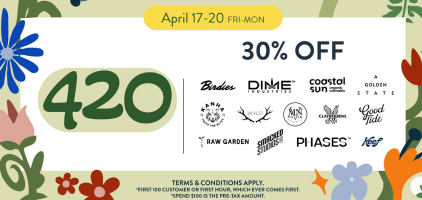 420 Event - 30% Off Brands special