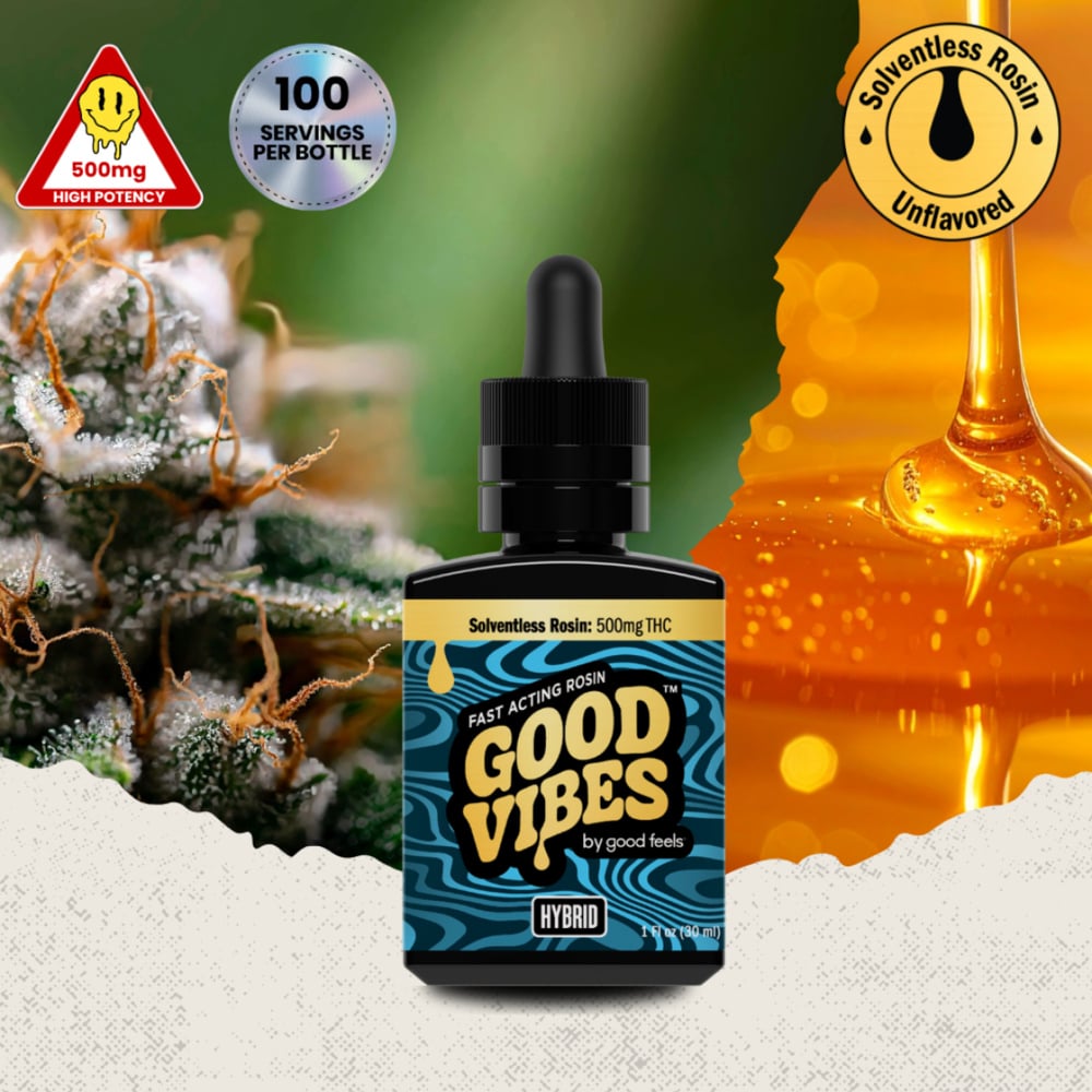 Good Vibes Rosin - Unflavored Tincture Syrup (500mg)