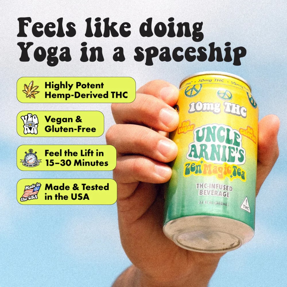Uncle Arnie's - Hemp Derived - Zen Magic Tea 10mg THC Uncle Arnie's - Hemp Derived - Zen Magic Tea 10mg THC