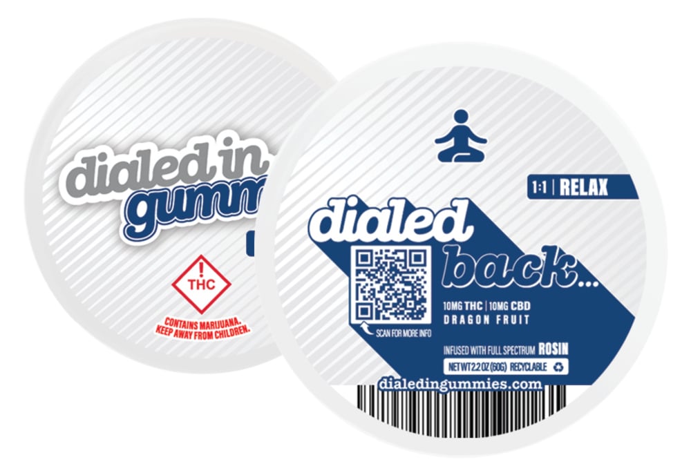Dialed In | Innovation | Rosin Gummies | Sleep | Acai Berry | 1:1:1 CBN:CBD:THC | 100mg 20pk
