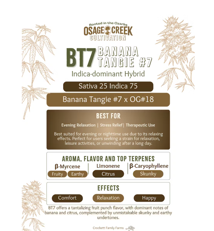 Shop Banana Tangie #7 | Delta Cannabis Co. Dispensary West Memphis, AR