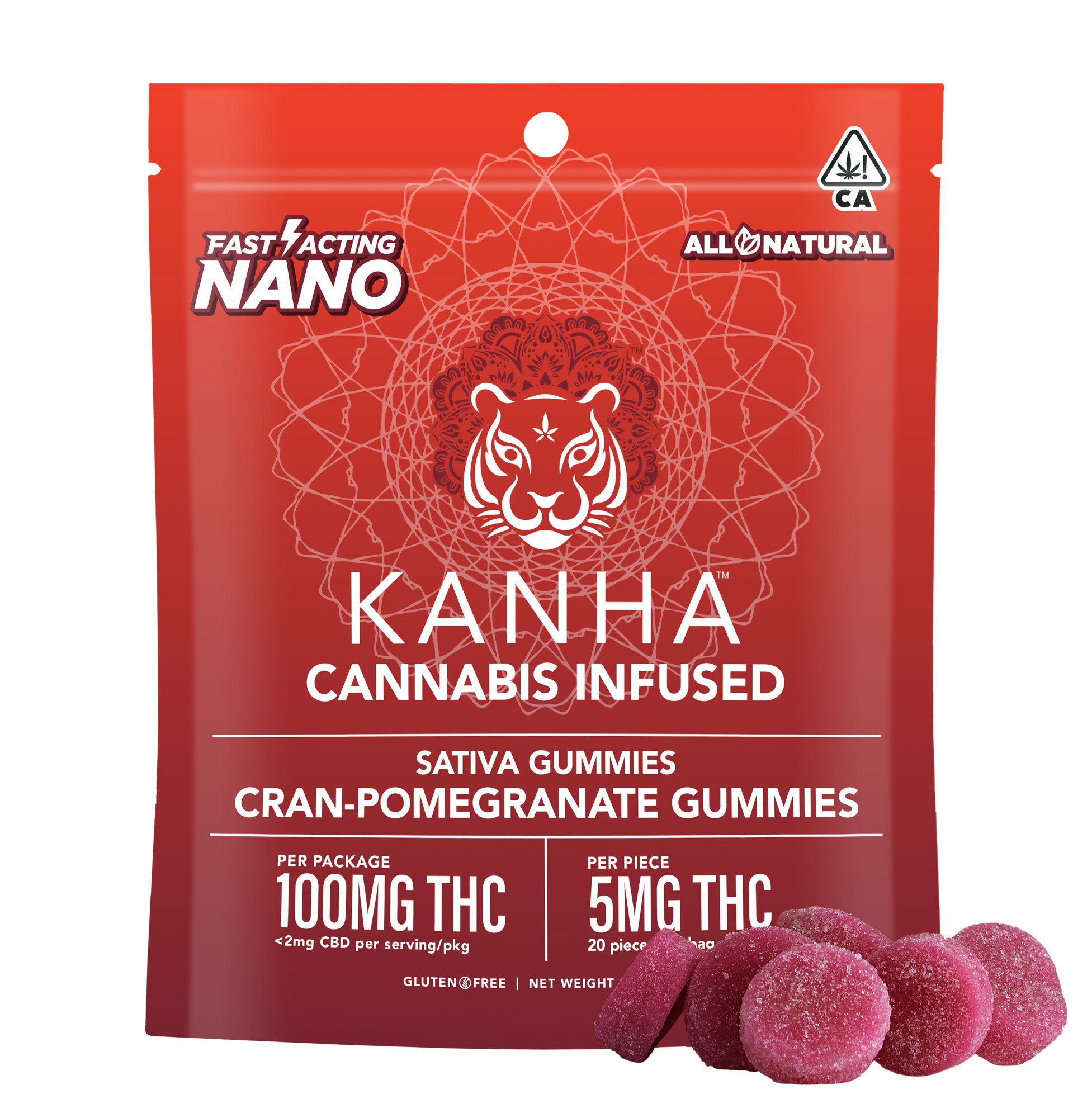 Cran-Pomegranate Punch - Sativa [20pk] (100mg)