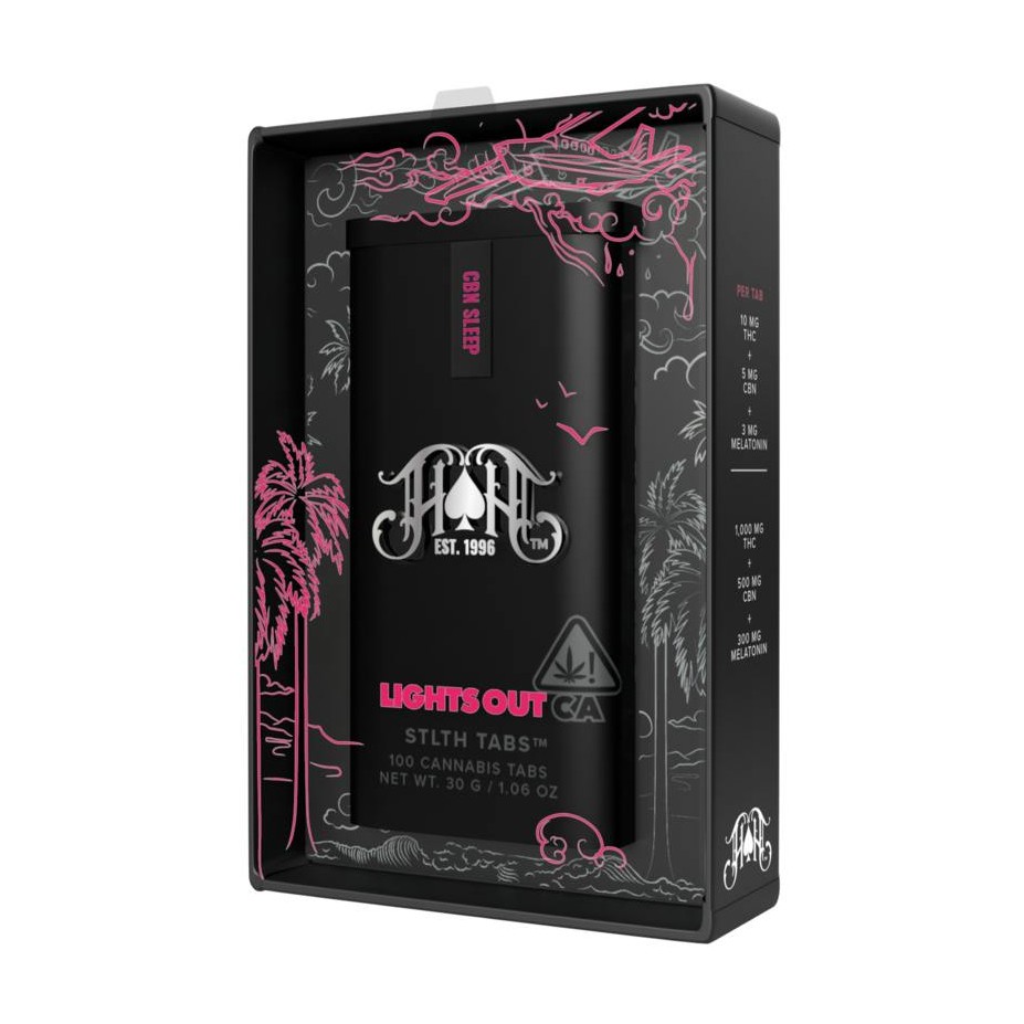 LIGHTS OUT 2:1 THC:CBN 1000MG 100 PACK TABLETS