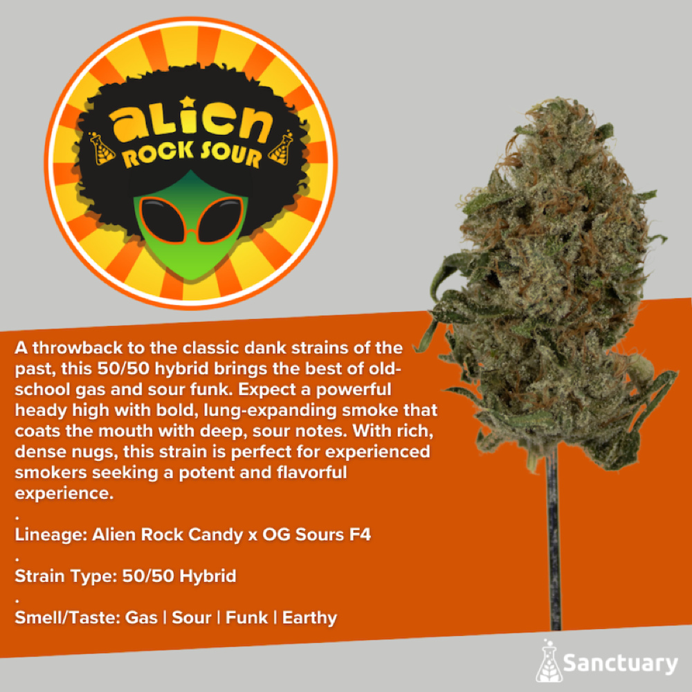 Shop Sanctuary - Alien Rock Sour Pre-Roll (1g) | Fine Fettle