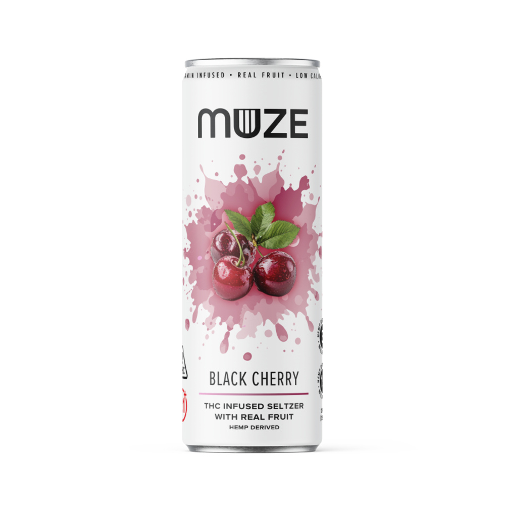 MUZE - Hemp Derived Black Cherry 12oz (3mg THC 15mg CBG)