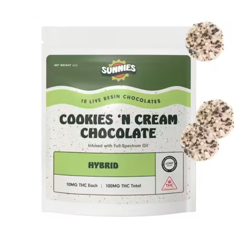 Cookies 'N' Cream Chocolate - Hybrid [10pk] (100mg)