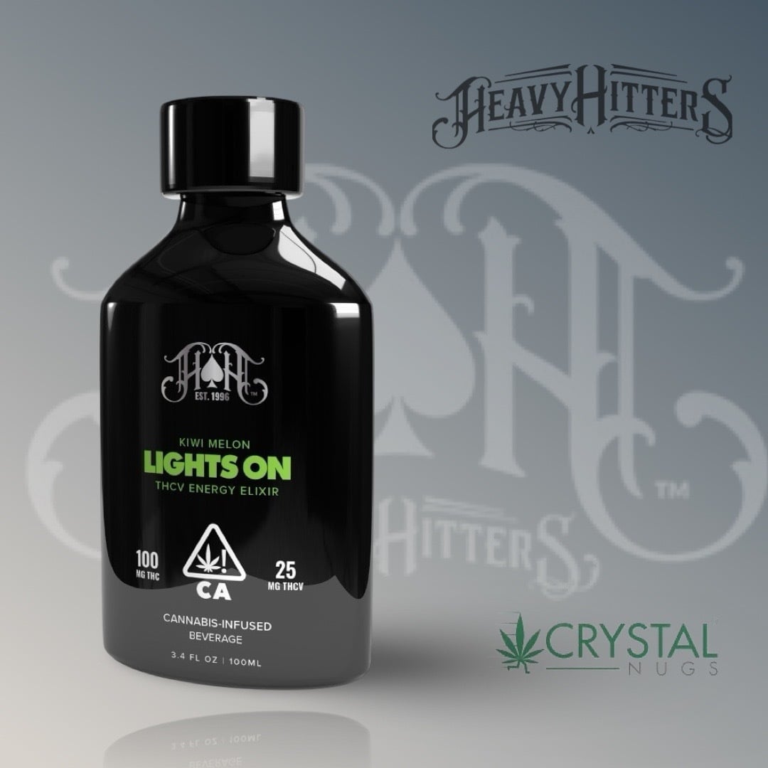 Heavy Hitters - Lights On - THCV Energy Elixir - Kiwi Melon [100ml] Sativa