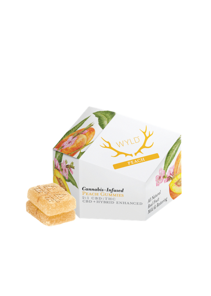 WYLD - Peach Hybrid Enhanced THC:CBD Gummies (100mg 10pk)