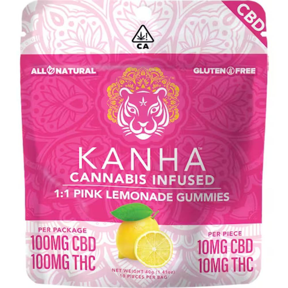 1:1 Pink Lemonade [10pk] (100mg CBD/100mg THC)
