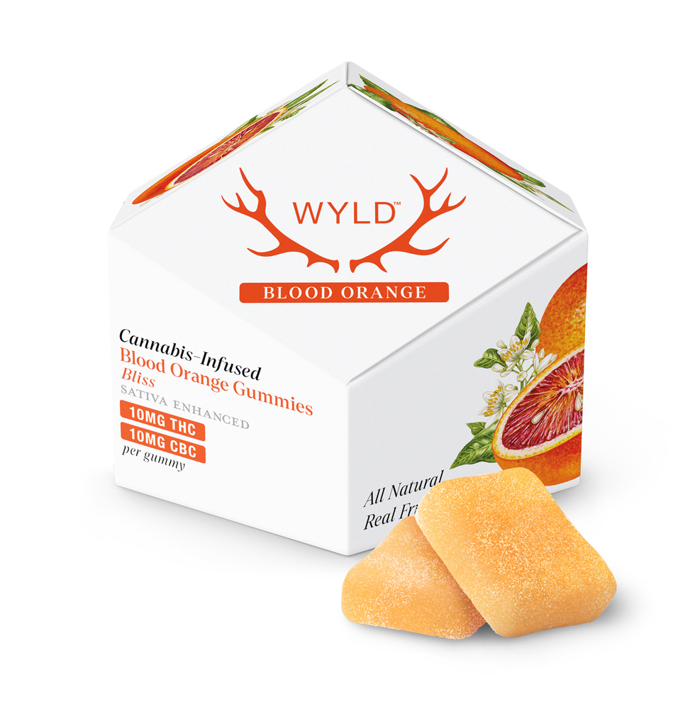 Blood Orange 1:1 CBC + Sativa Enhanced Gummies | 100mg THC:100mg CBC (10mg: X 10mg each)