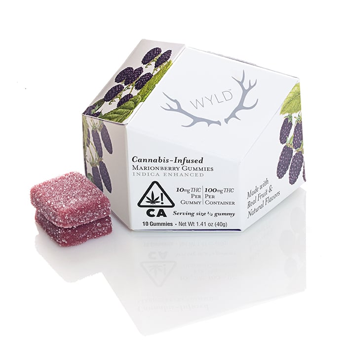 Marionberry Indica Enhanced Gummies (100mg THC)