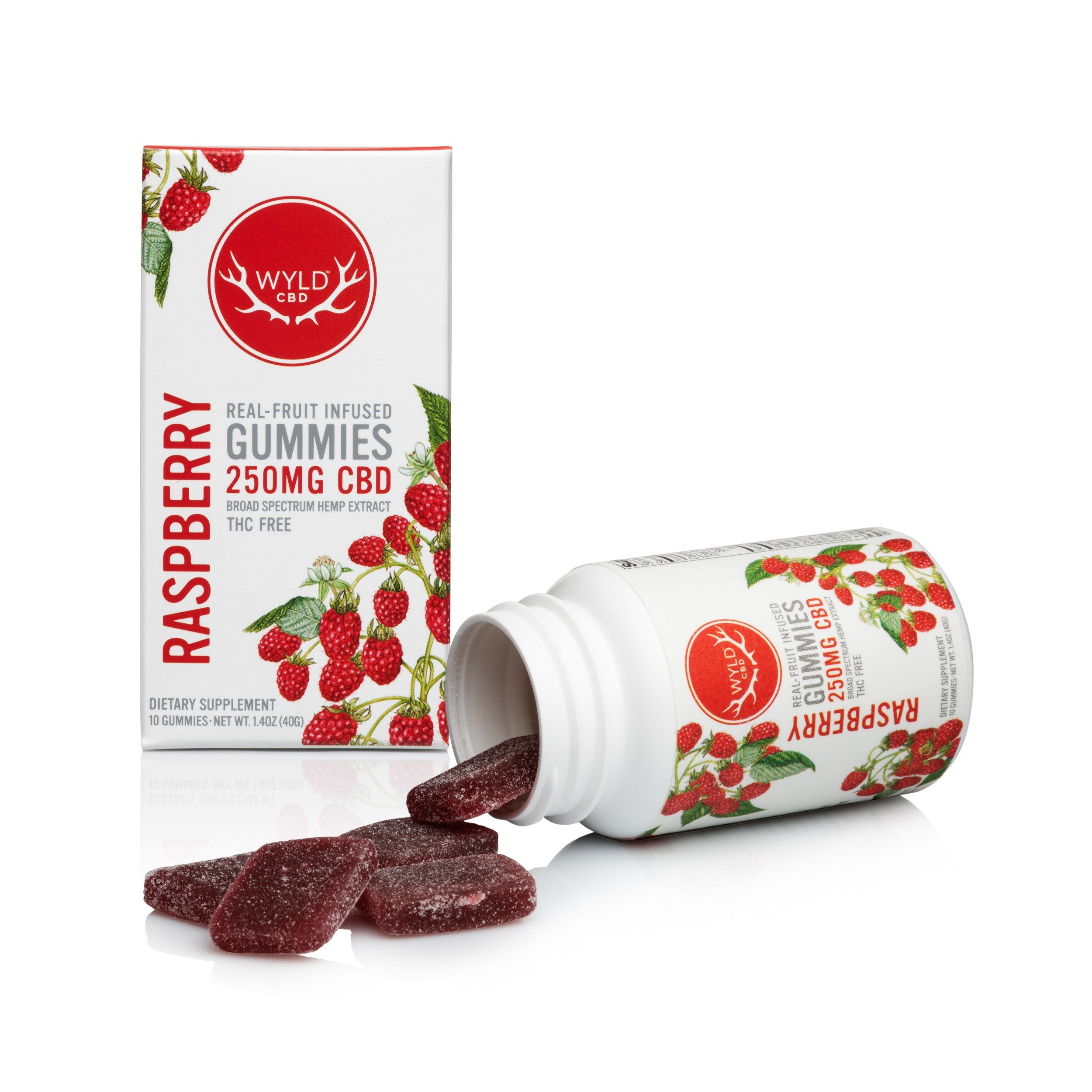 Raspberry CBD Gummies | 250mg | 10-pack