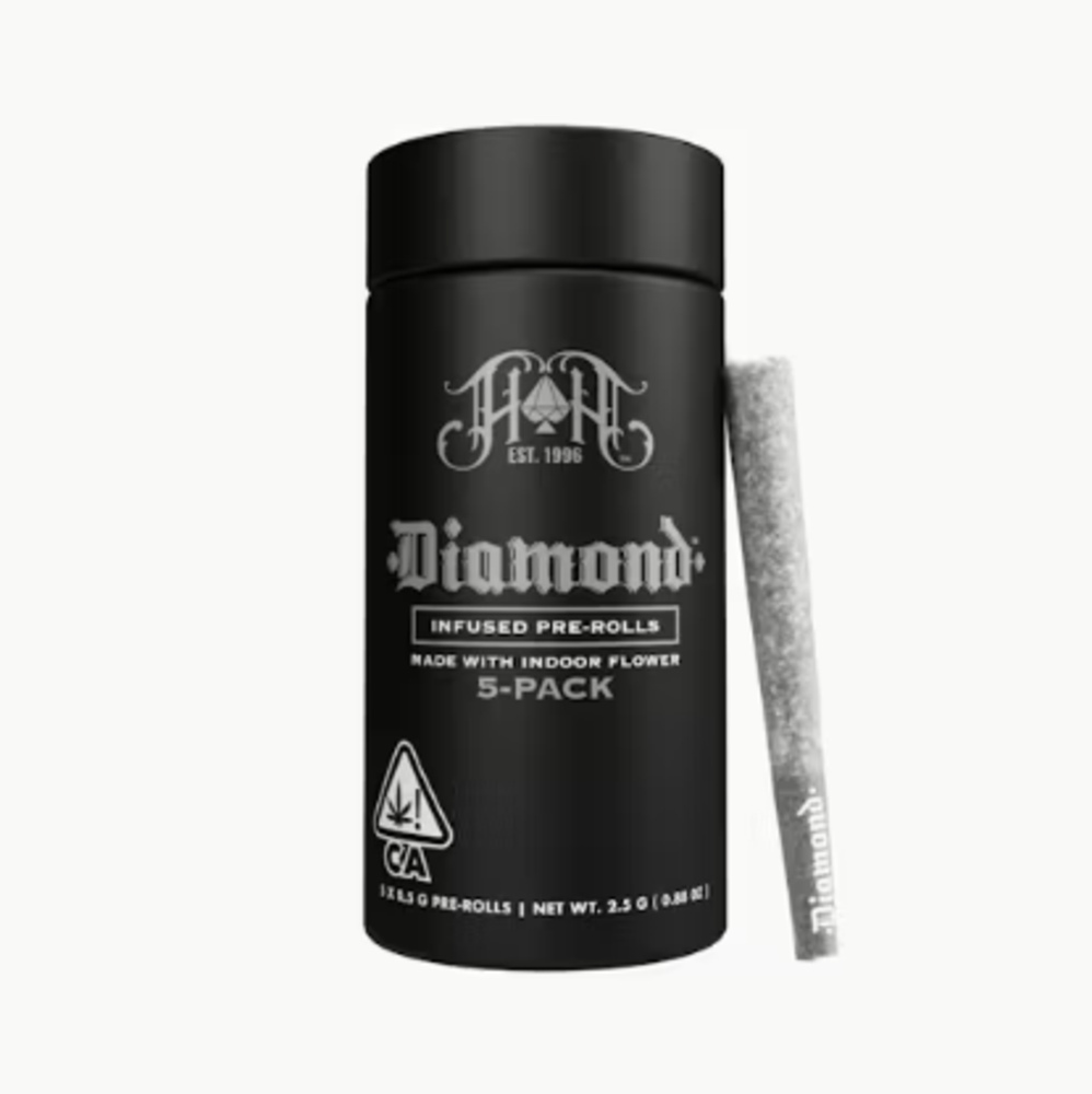 LEMON TREE 2.5G DIAMOND INFUSED PREROLL 5 PACK
