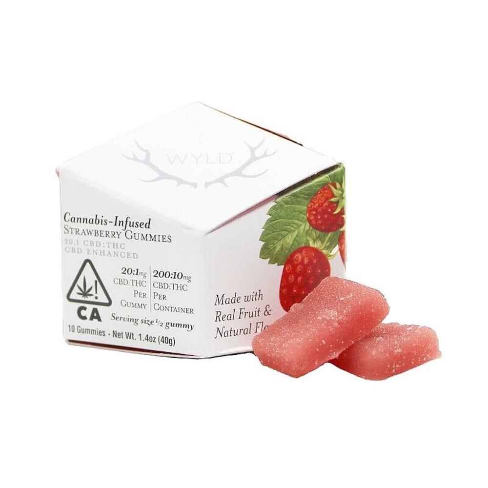 Strawberry 20:1 CBD + Hybrid Enhanced Gummies | 200mg:10mg