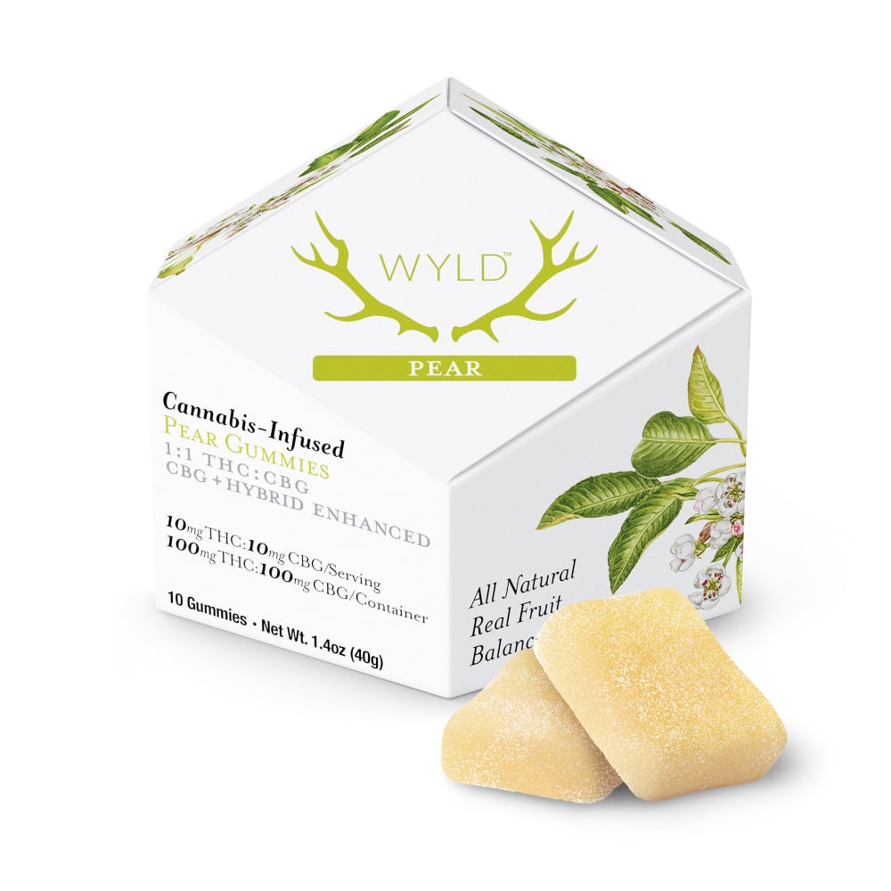 Pear 1:1 CBG + Hybrid Enhanced Gummies | 100mg THC:100mg CBG