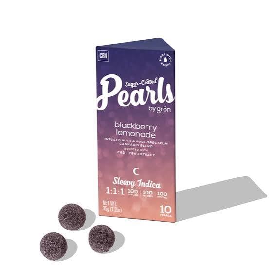 1:1:1 Blackberry Lemonade Pearls - Sleepy Indica (100mg CBD/ 100mg CBN/ 100mg THC) 1:1:1 Blackberry Lemonade Pearls - Sleepy Indica (100mg CBD/ 100mg CBN/ 100mg THC)