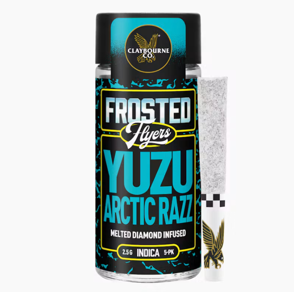 Yuzu Arctic Razz (2.5g) - Diamond Frosted Flyers Pre-Rolls