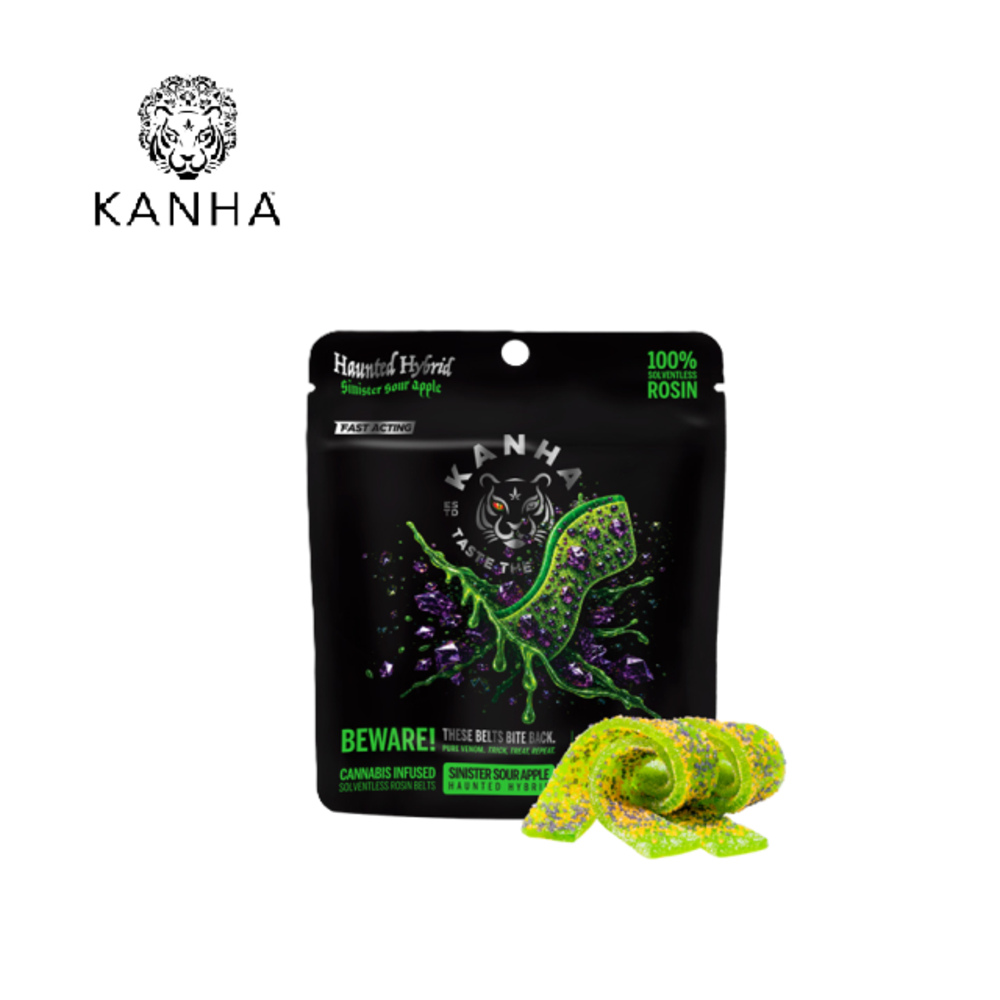 SINISTER SOUR APPLE CRUNCH 100MG 4 PACK ROSIN BELTS
