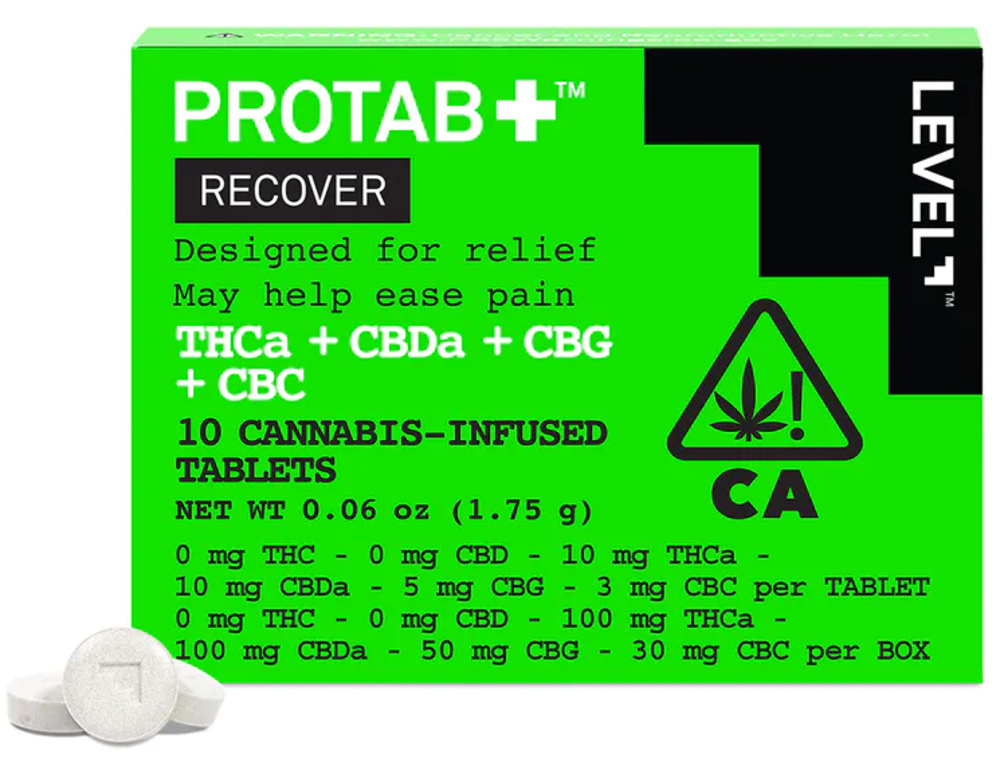 PROTAB+ RECOVER [10pk] (100mg THCa/100mg CBDa/50mg CBG/30mg CBC)