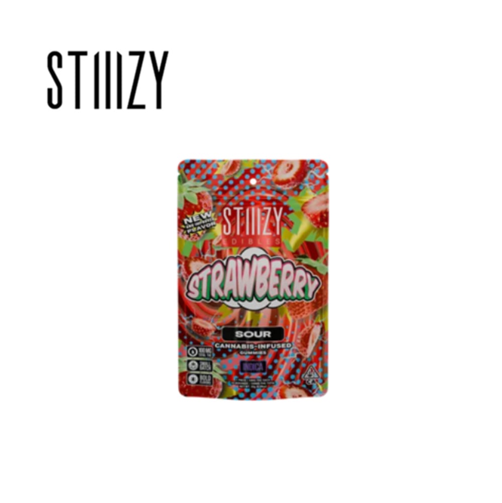 SOUR STRAWBERRY 100MG 10 PACK GUMMIES