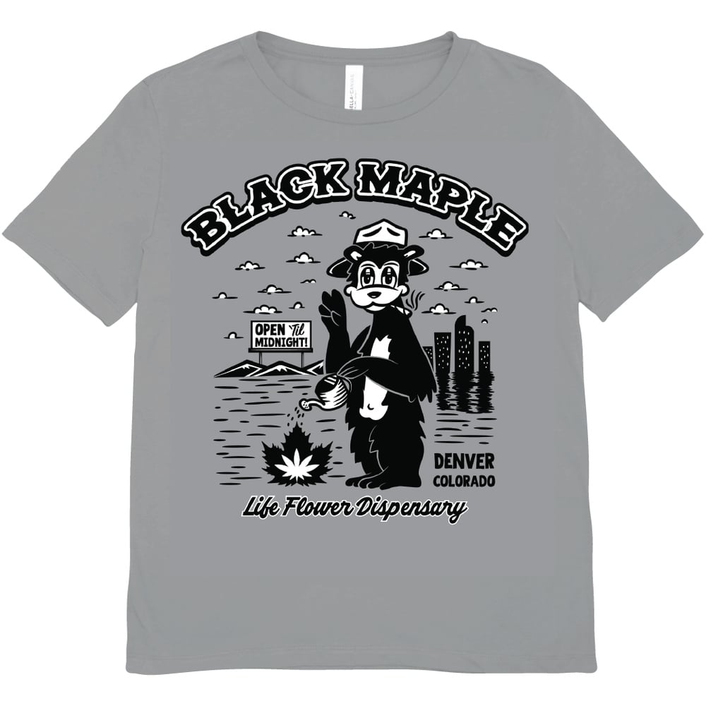 T-Shirt - Life Flower - Black Maple