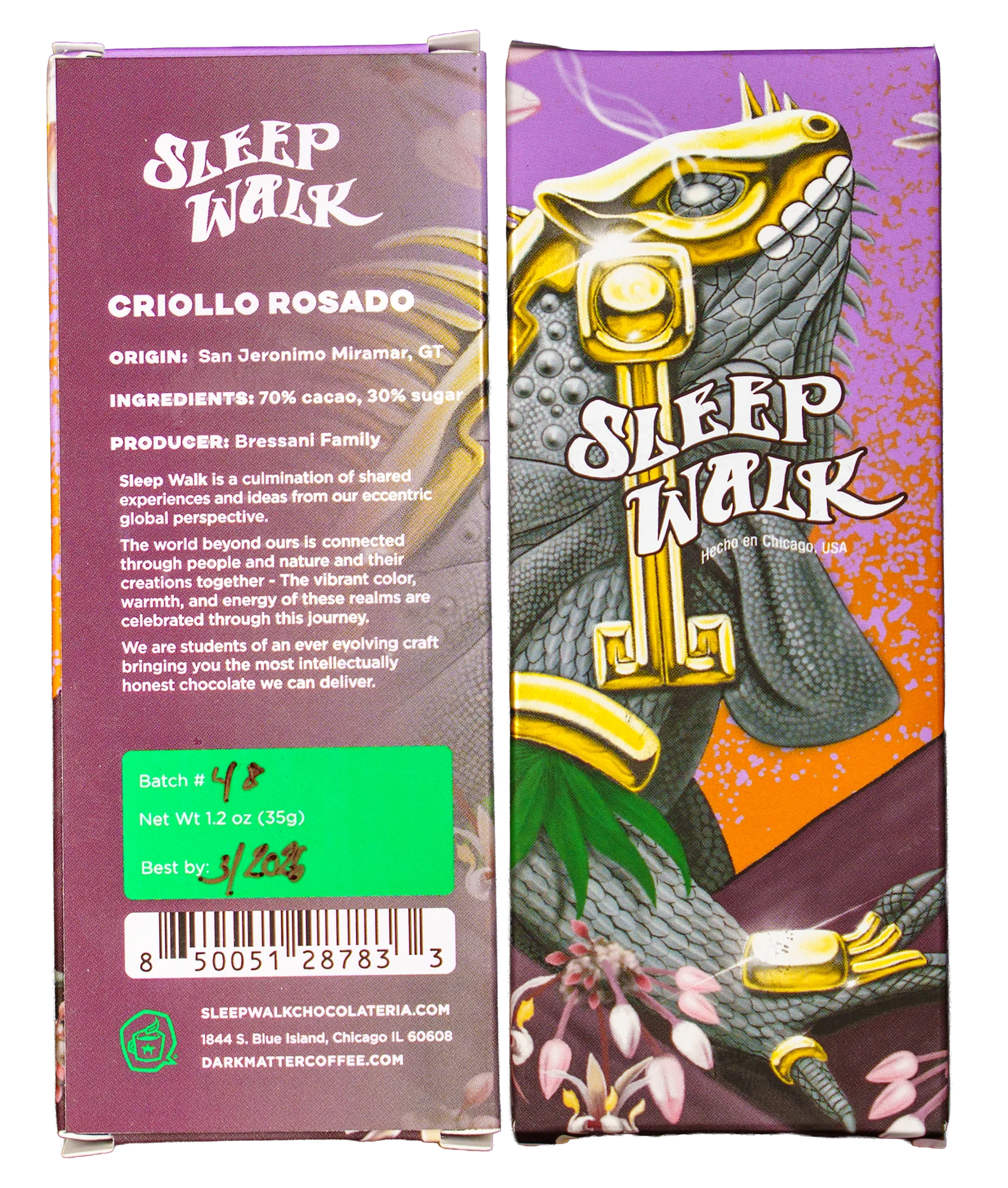 Dark Matter - Criollo Rosado Chocolate Bar
