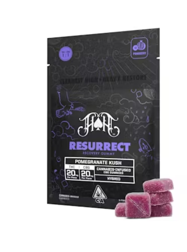Pomegranate Kush | Hybrid - Resurrect RCS CBG Recovery Gummy