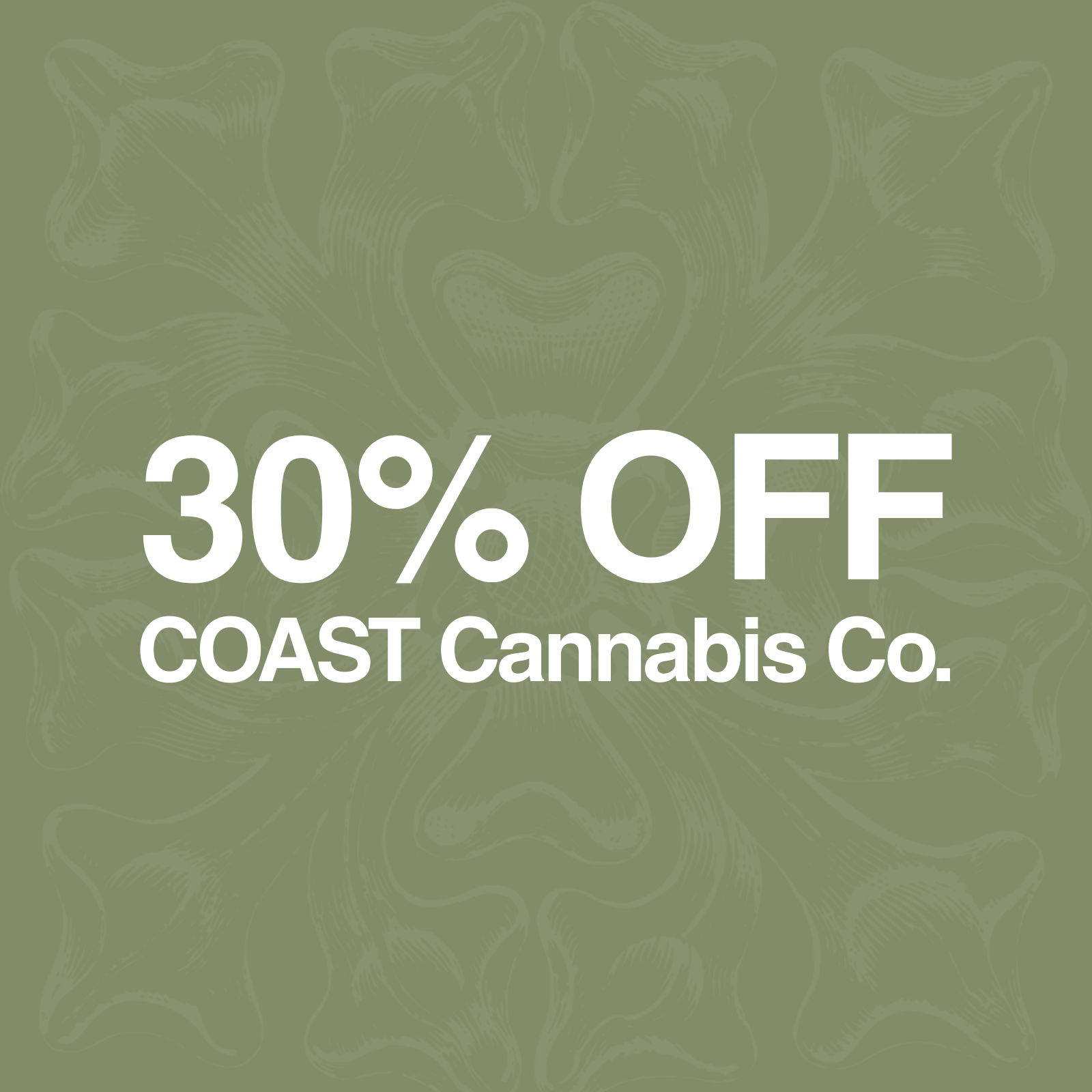 30% Off Coast Cannabis Co. special