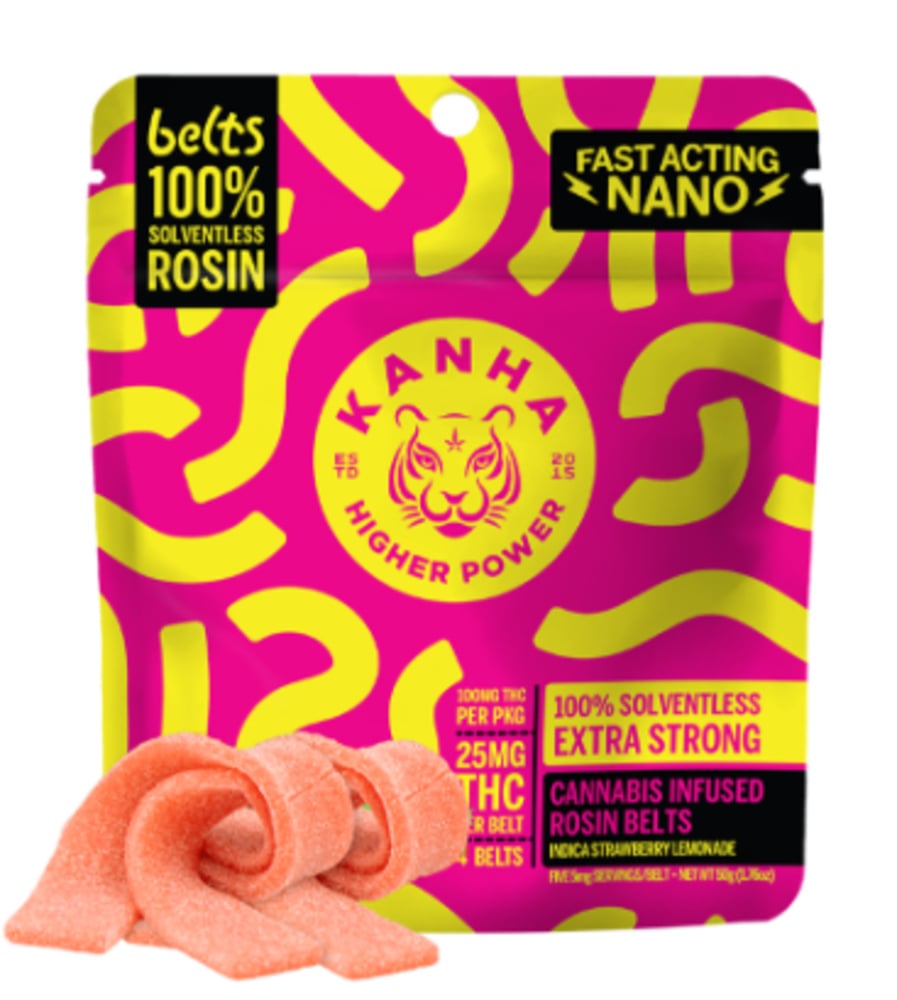 Strawberry Lemonade Live Rosin Belts - Indica [4pk] (100mg)