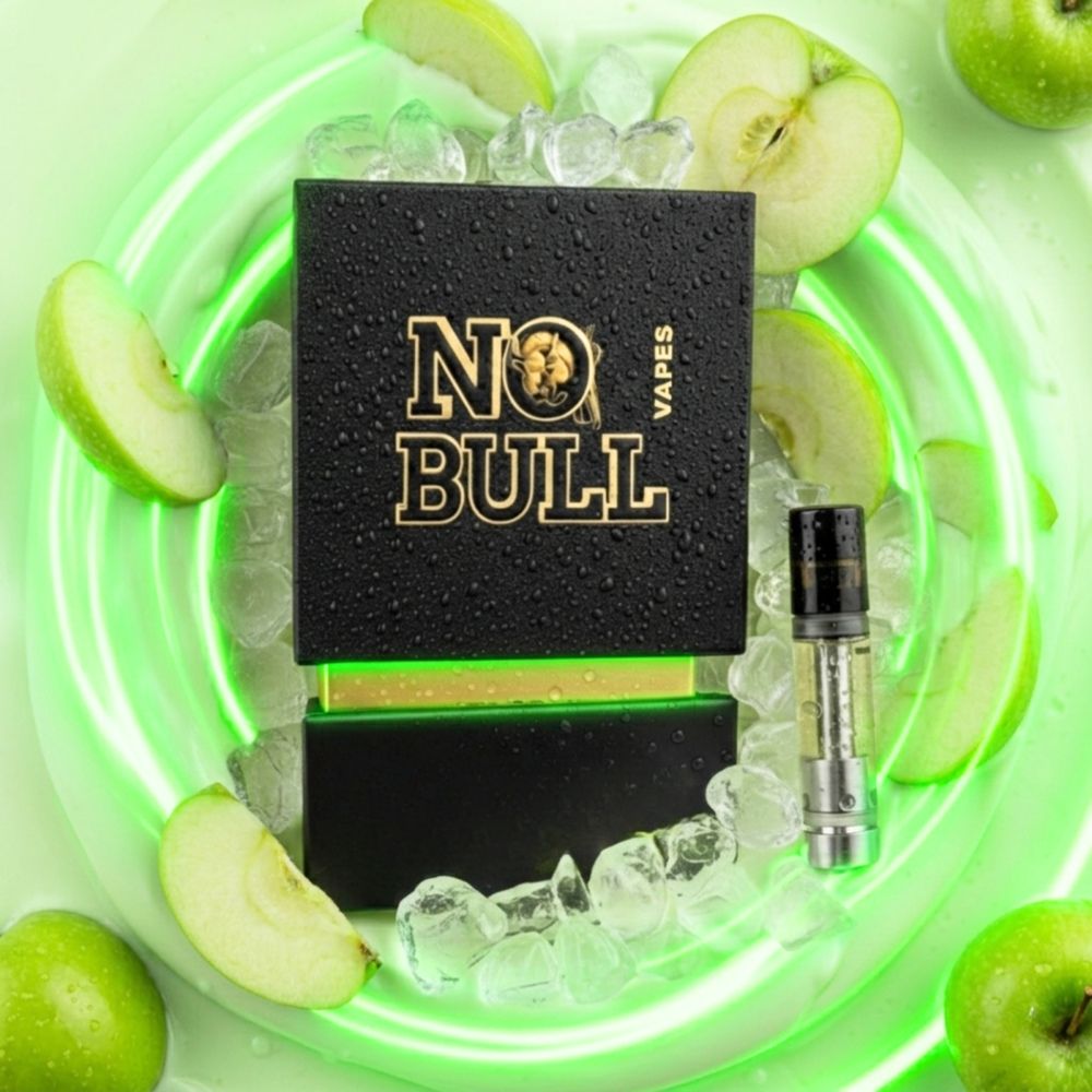 No Bull  Electric Green Apple Liquid Diamond Cartridge