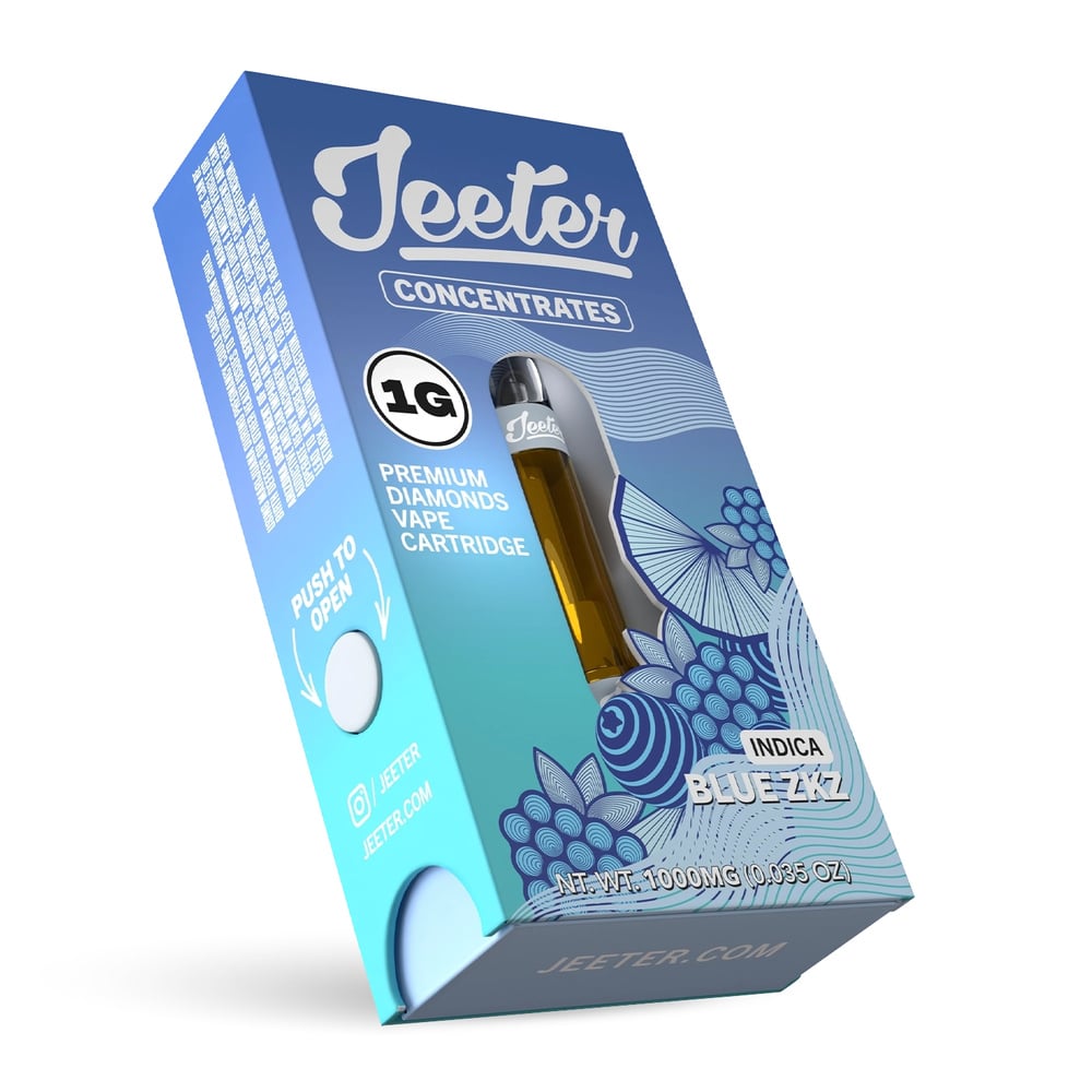 Jeeter  Blue ZKZ  Liquid Diamond 510 Cartridge  Indica