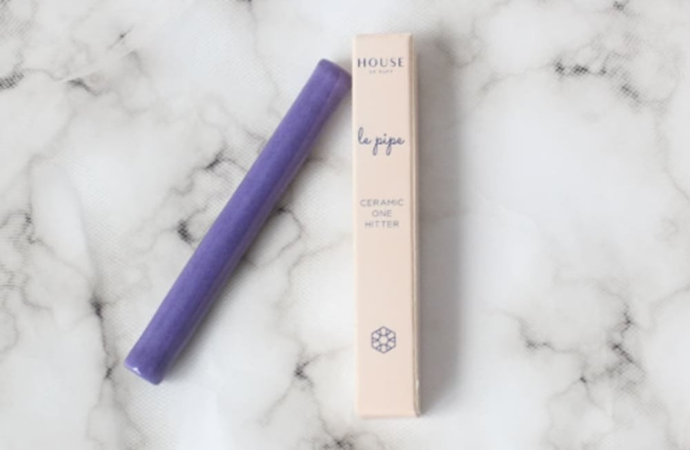 Le Pipe Ceramic One Hitter - Adela Lavender