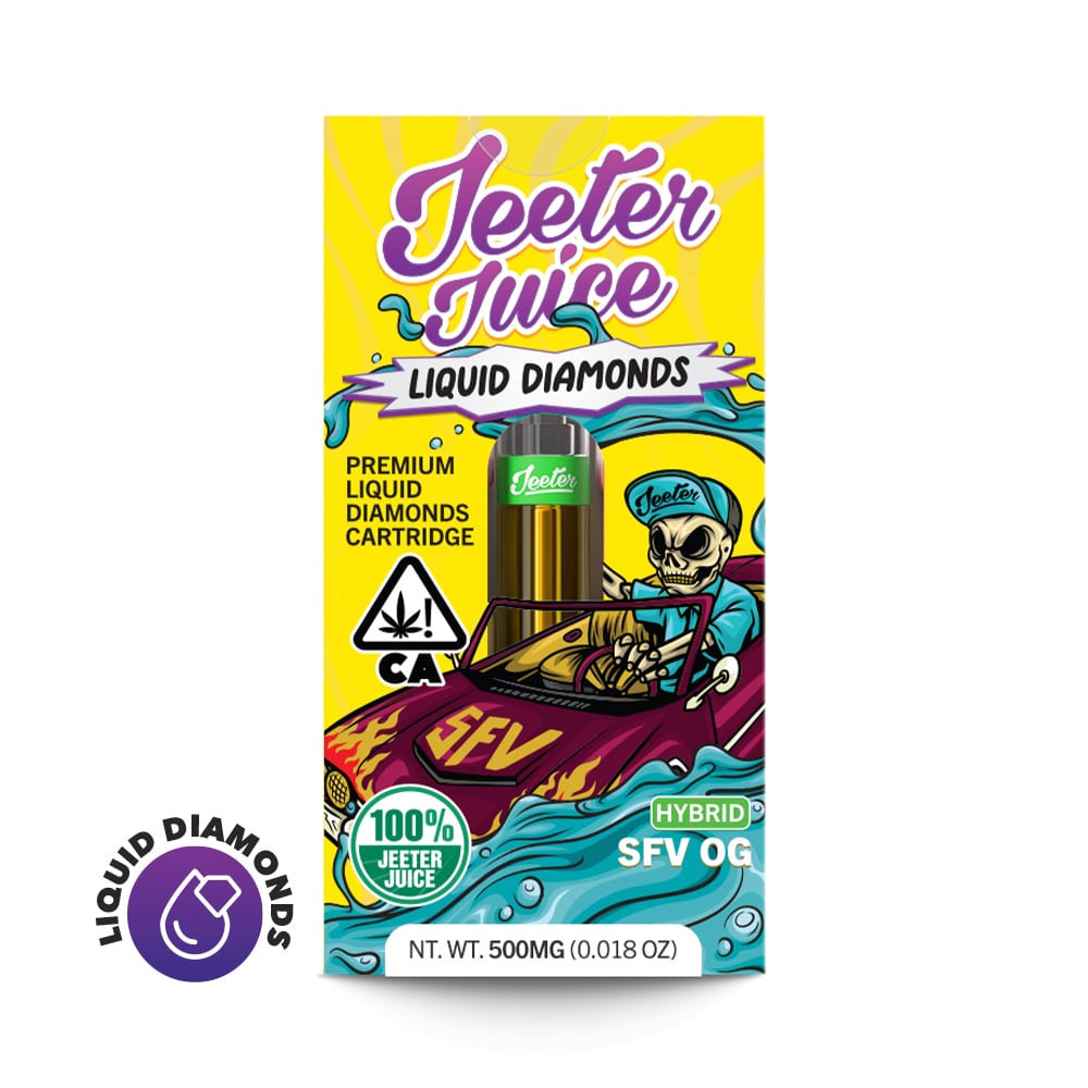 Jeeter  SFV OG  Liquid Diamond 510 Cartridge  Hybrid
