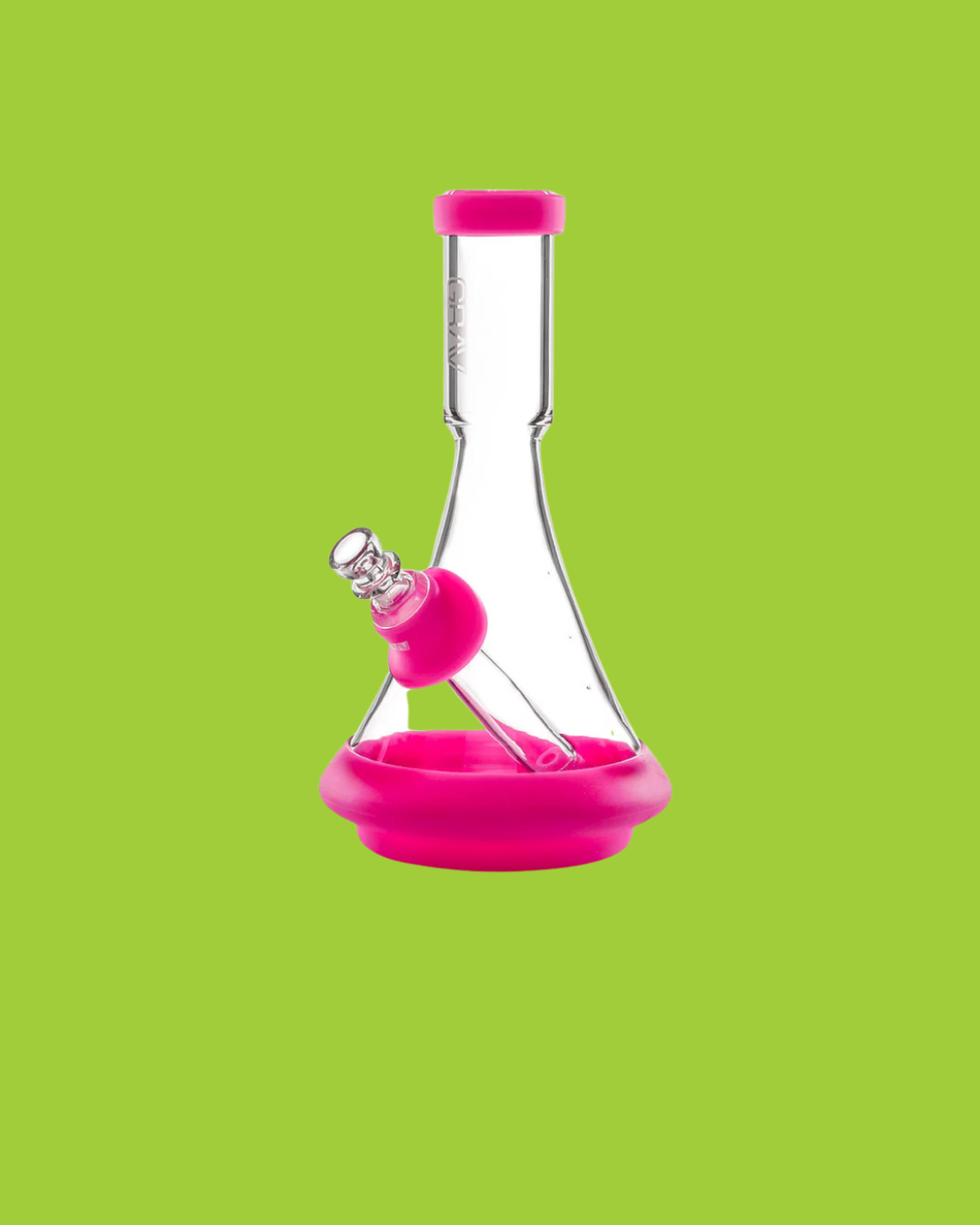 GRAV® Deco Beaker in Silicone - Toxic Pink