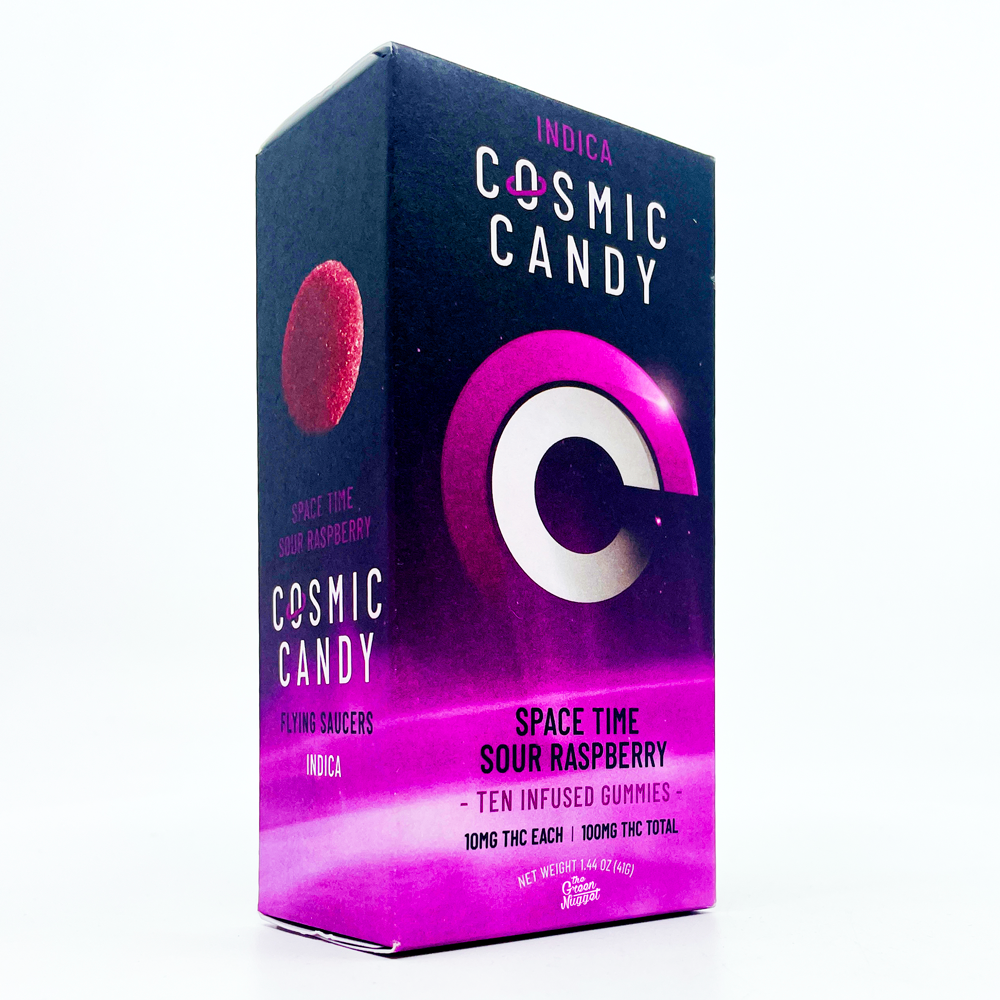 Space Time Sour Raspberry - Indica [10pk] (100mg)