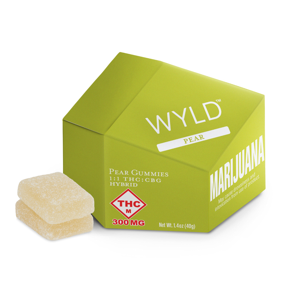 *HIGH DOSE* Pear 1:1 CBG + Hybrid Enhanced Gummies | 300mg THC:300mg CBG