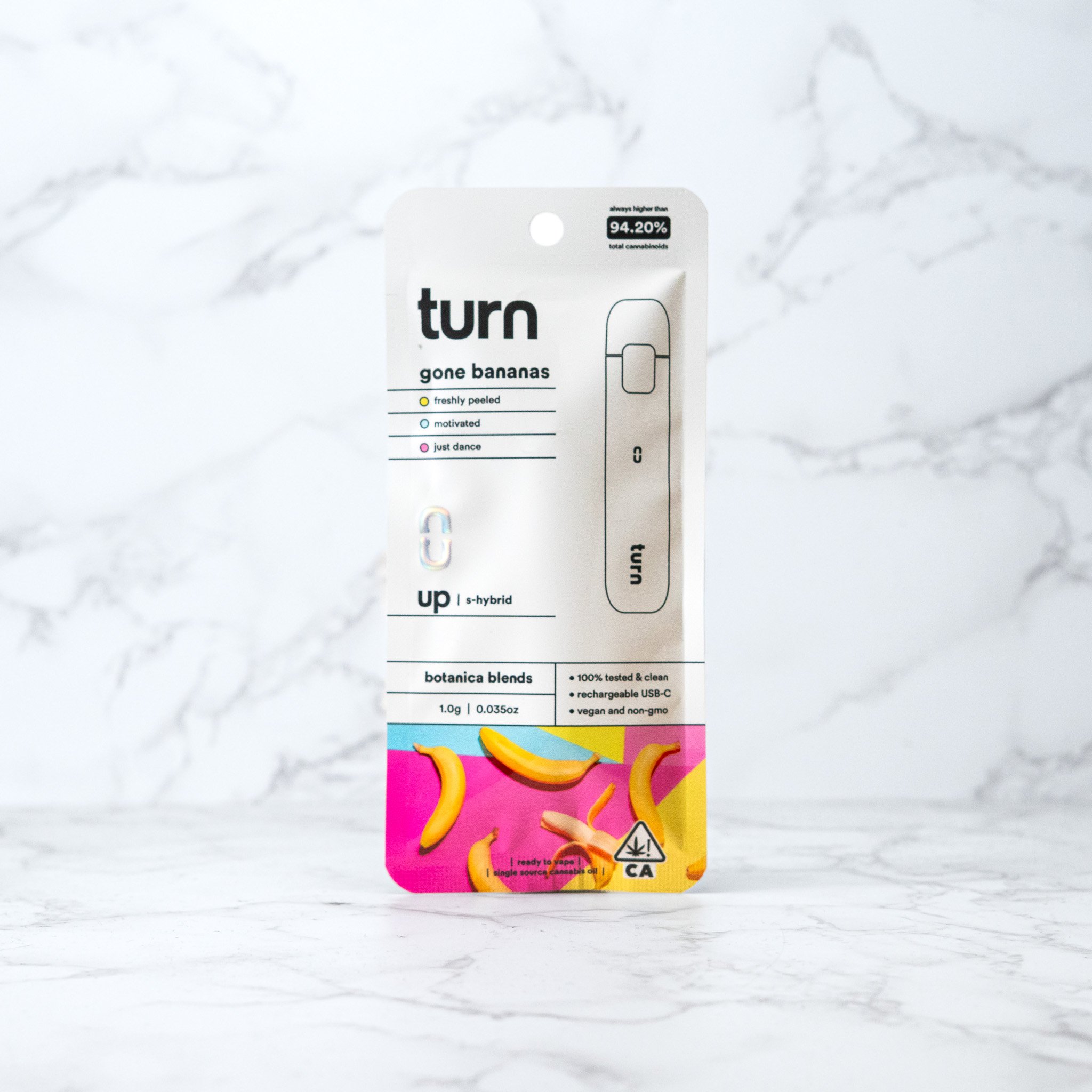 TURN - GONE BANANAS - ALL IN ONE VAPE CART - HYBRID - [1G]