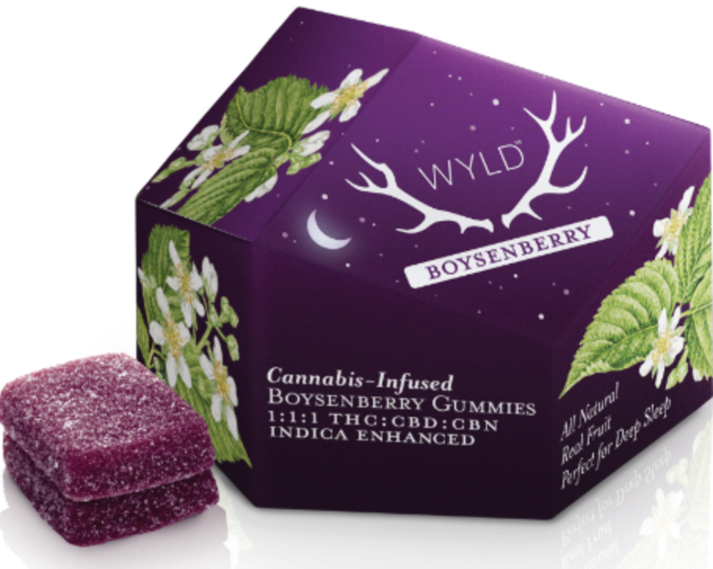 Boysenberry 1:1:1 CBD:CBN + Indica Enhanced Gummies | 100mg