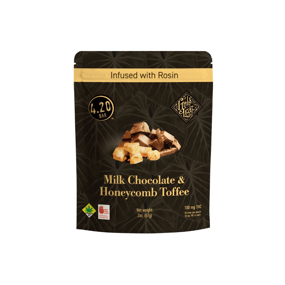 Shop Milk Chocolate & Honeycomb Toffee [10pk] (100mg) | Dockside