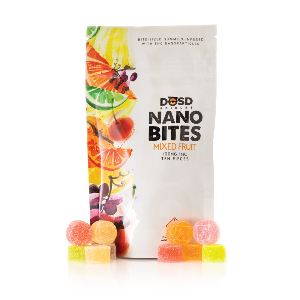 Mixed Fruit [10pk] (100mg) Dosd Nano Bites Gummies Jane