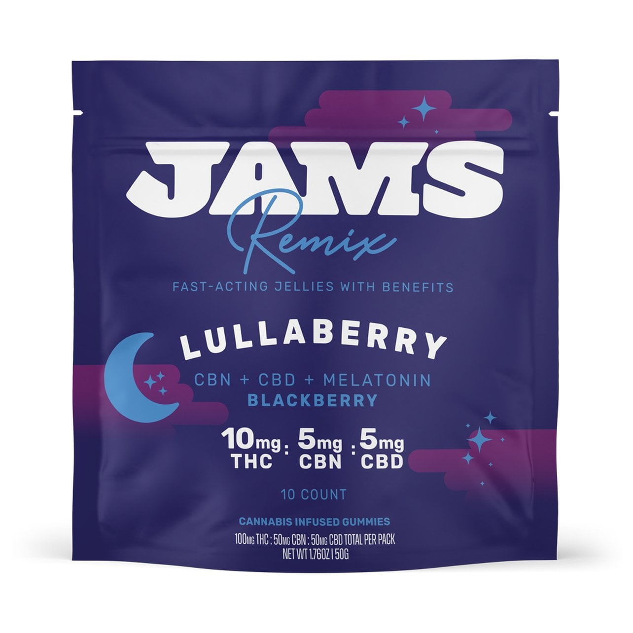 2:1:1 Lullaberry [10pk] (100mg THC/50mg CBN/50mg CBD)