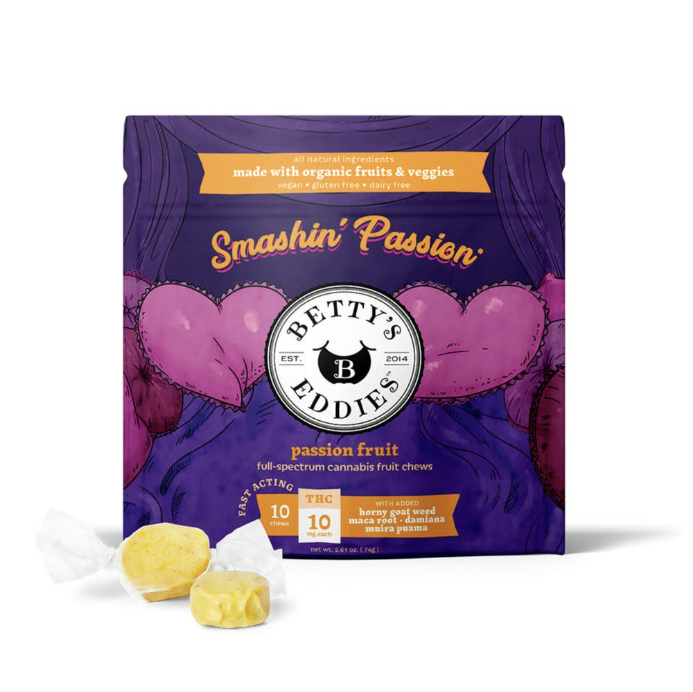 Smashin’ Passion Passion fruit [10pk] (100mg THC) Aphrodisiac Fruit Chews