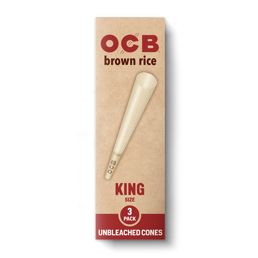 OCB® Brown Rice Cones - King [3pk]