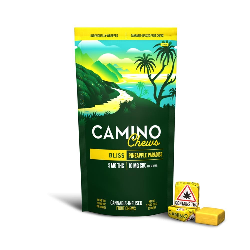 KIVA Camino - Pineapple Paradise Chews (100mg THC 200mg CBC 20pk)