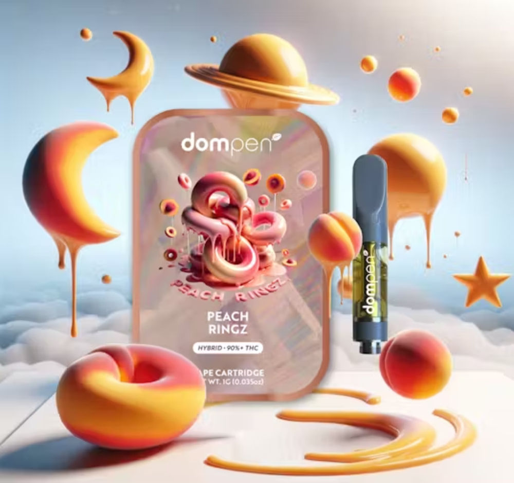dompen™ Peach Ringz (Hybrid) - 1G Cartridge