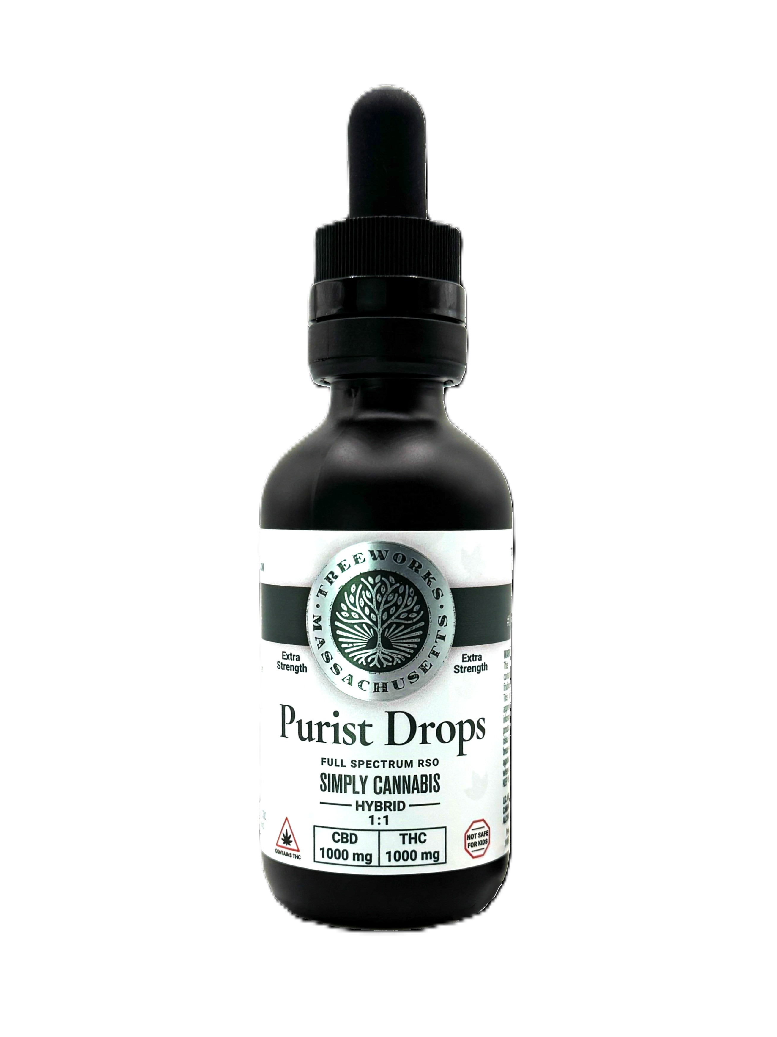 Purist Drops - 2000mg TAC (1000mg CBD | 1000mg THC)
