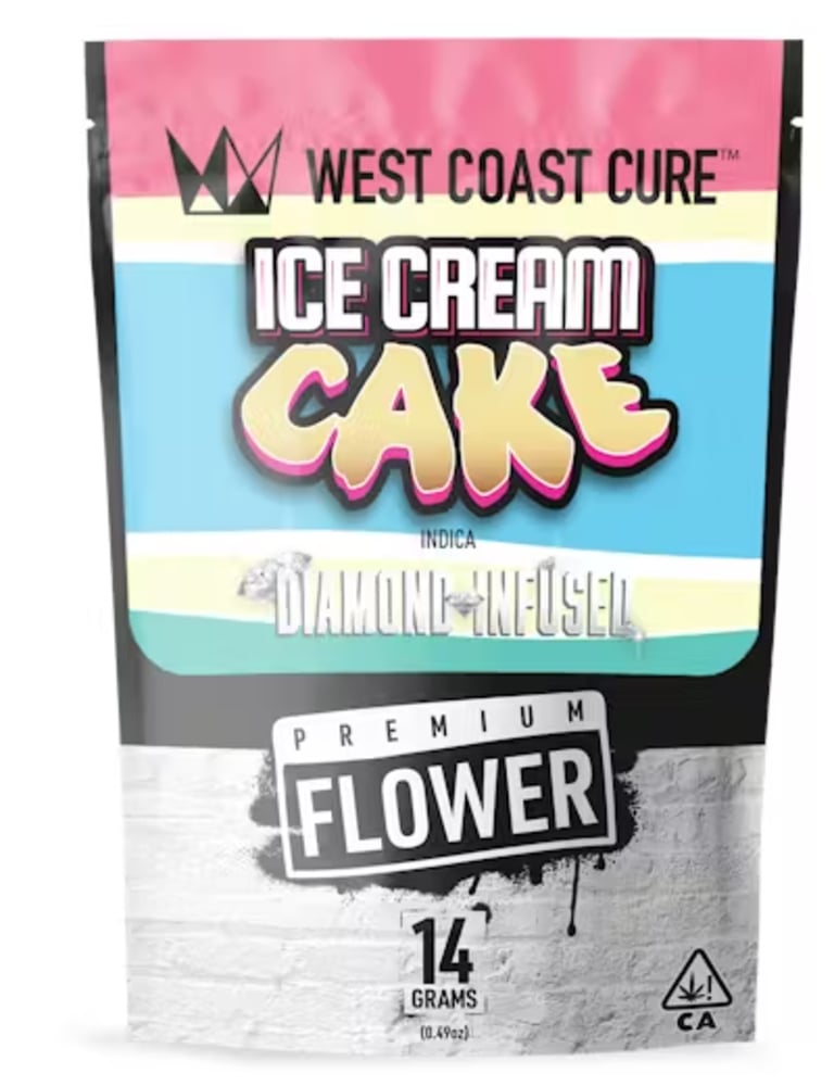 Ice Cream Cake - Diamond Infused Flower Ice Cream Cake - Diamond Infused Flower