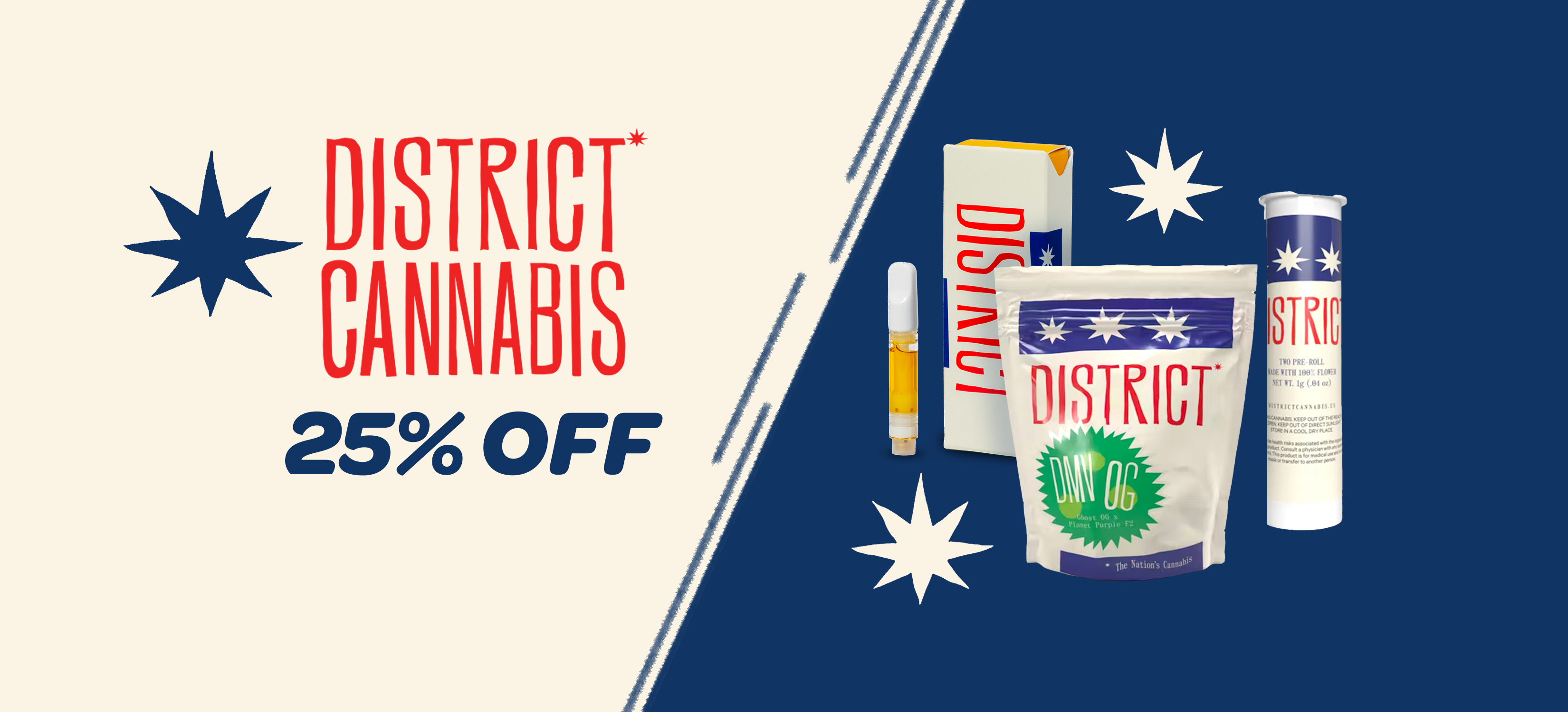 DISTRICT CANNABIS 25% OFF special